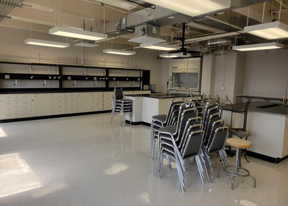 Renovated lab in Malott Hall